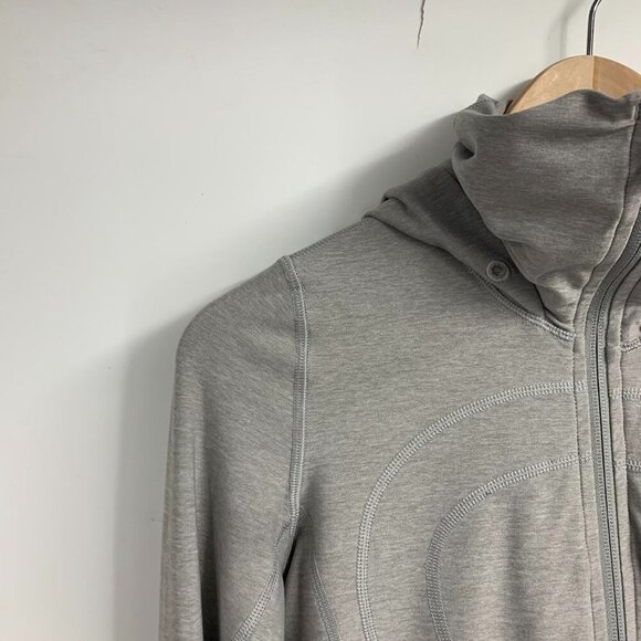 Lululemon Women's In Stride Full Zip Thumbholes‎ Sweatshirt Hoodie Size 2 - Picture 4 of 12